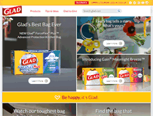 Tablet Screenshot of glad.com